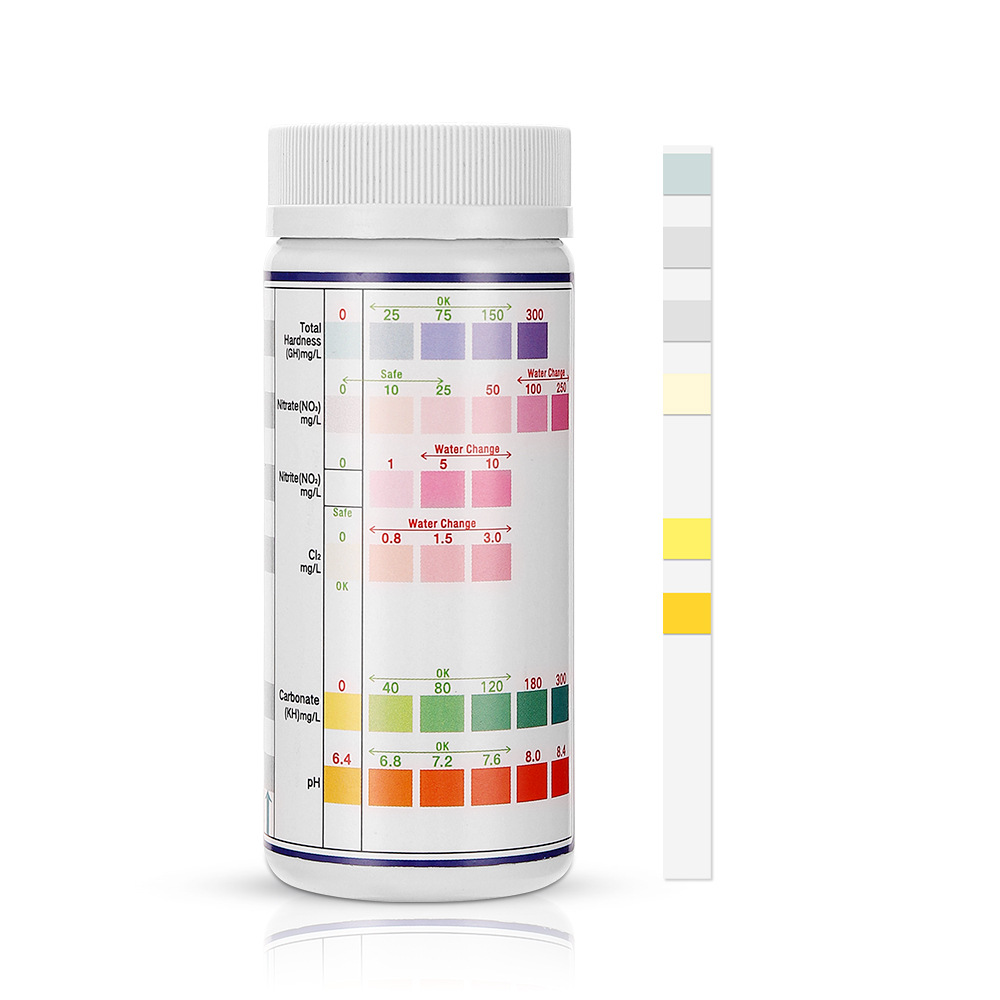 Ph Strip Test - 6-In-1 Water Quality Test Strips Fish