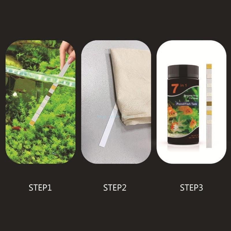 New 7 in 1 Aquarium Swimming P - Ph Strip Test recension och pris