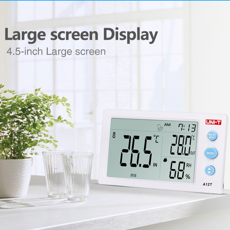 UNI-T A12T Digital LCD Thermom - Weather Station Indoor recension och pris