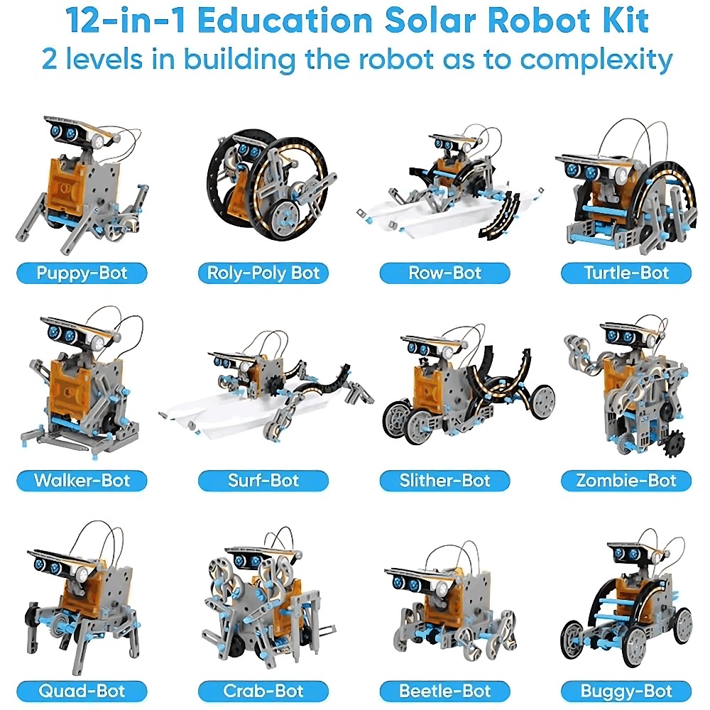 Solar Robot Building Blocks 12 - Science Robot recension och pris