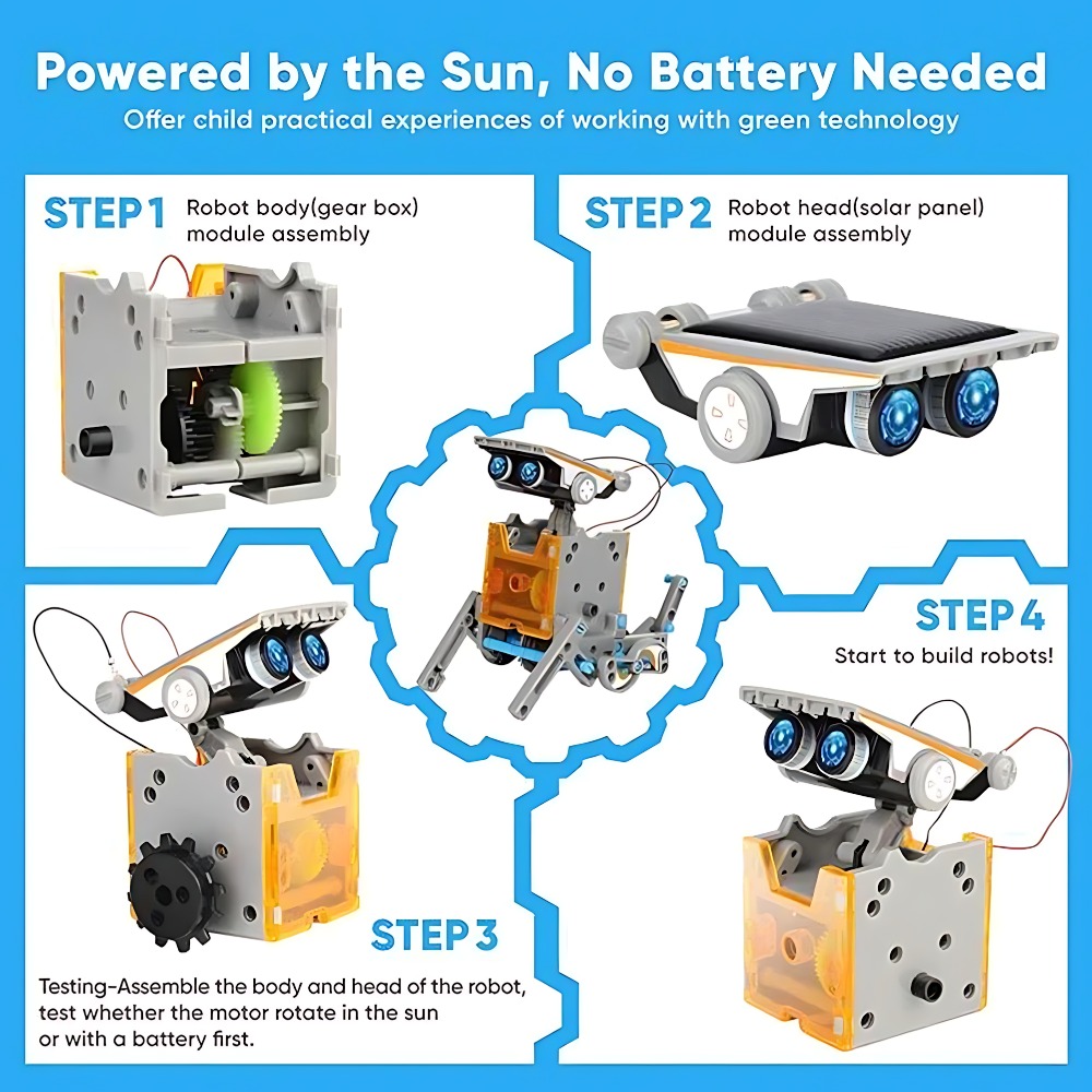 Solar Robot Building Blocks 12 - Science Robot recension och pris