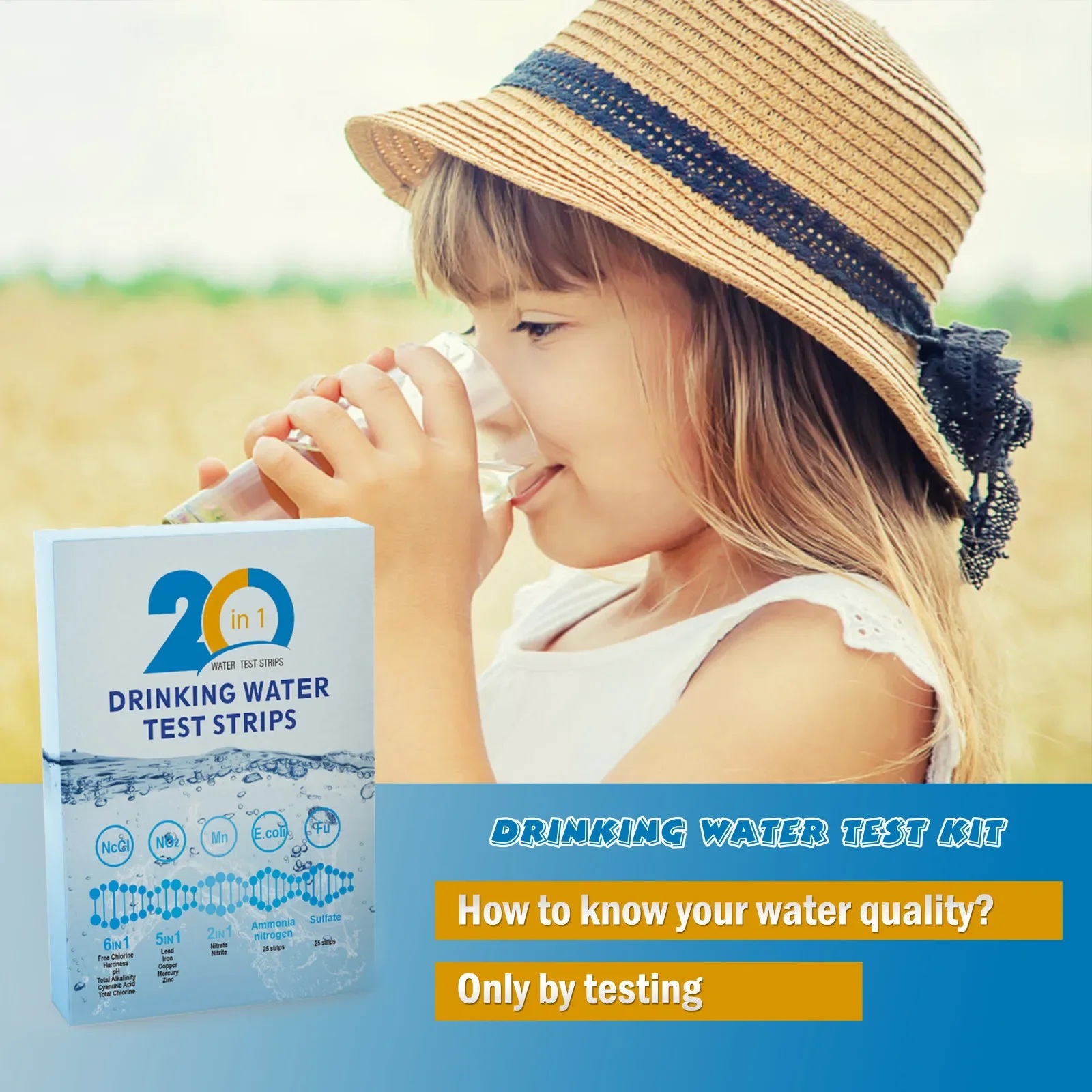 YAGO 20 in 1 Water Test Strips - Ph Strip Test recension och pris