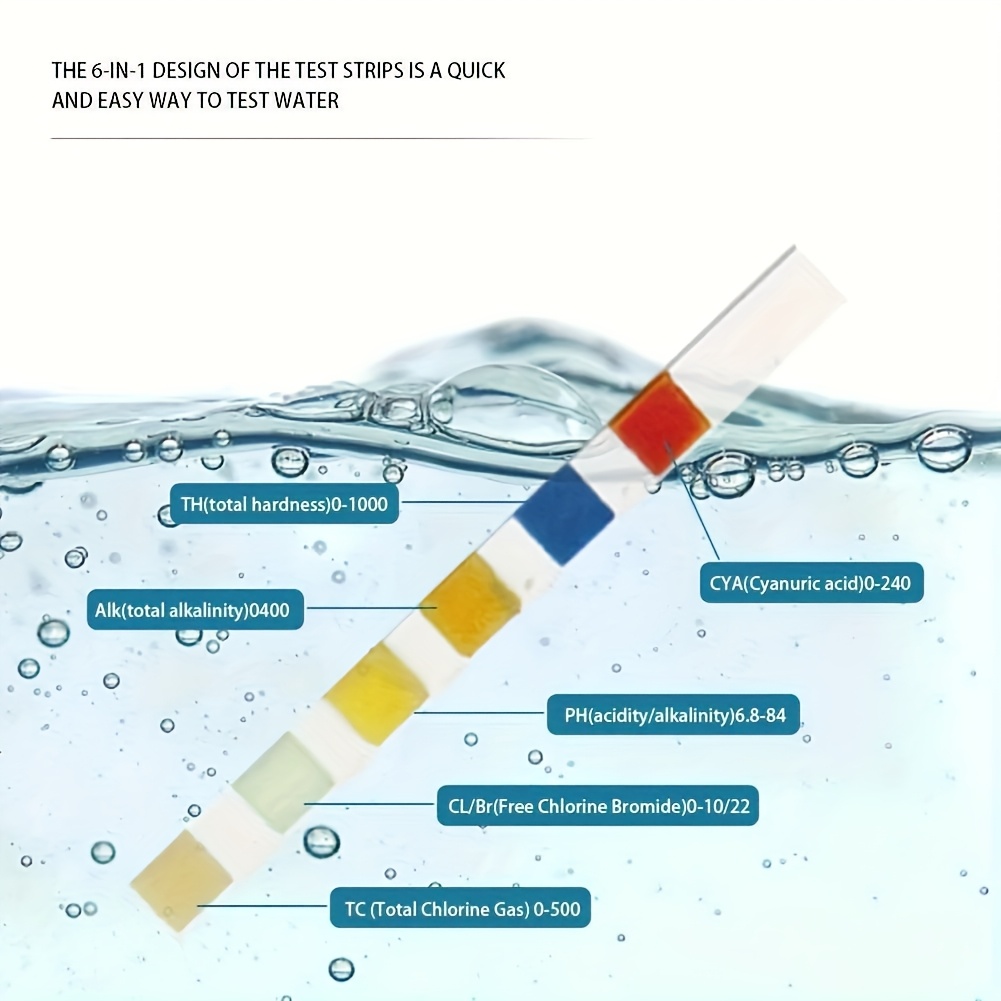 6-in-1 Pool & Spa Water Test S - Ph Strip Test recension och pris