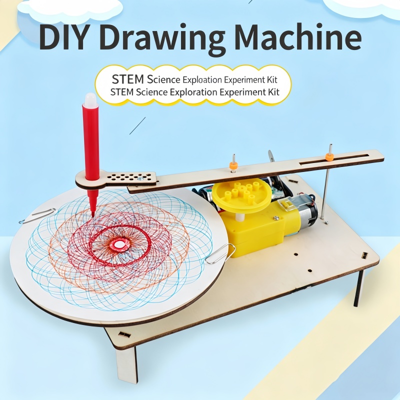 1-3Pcs DIY Wooden Electric Plo - Science Robot recension och pris