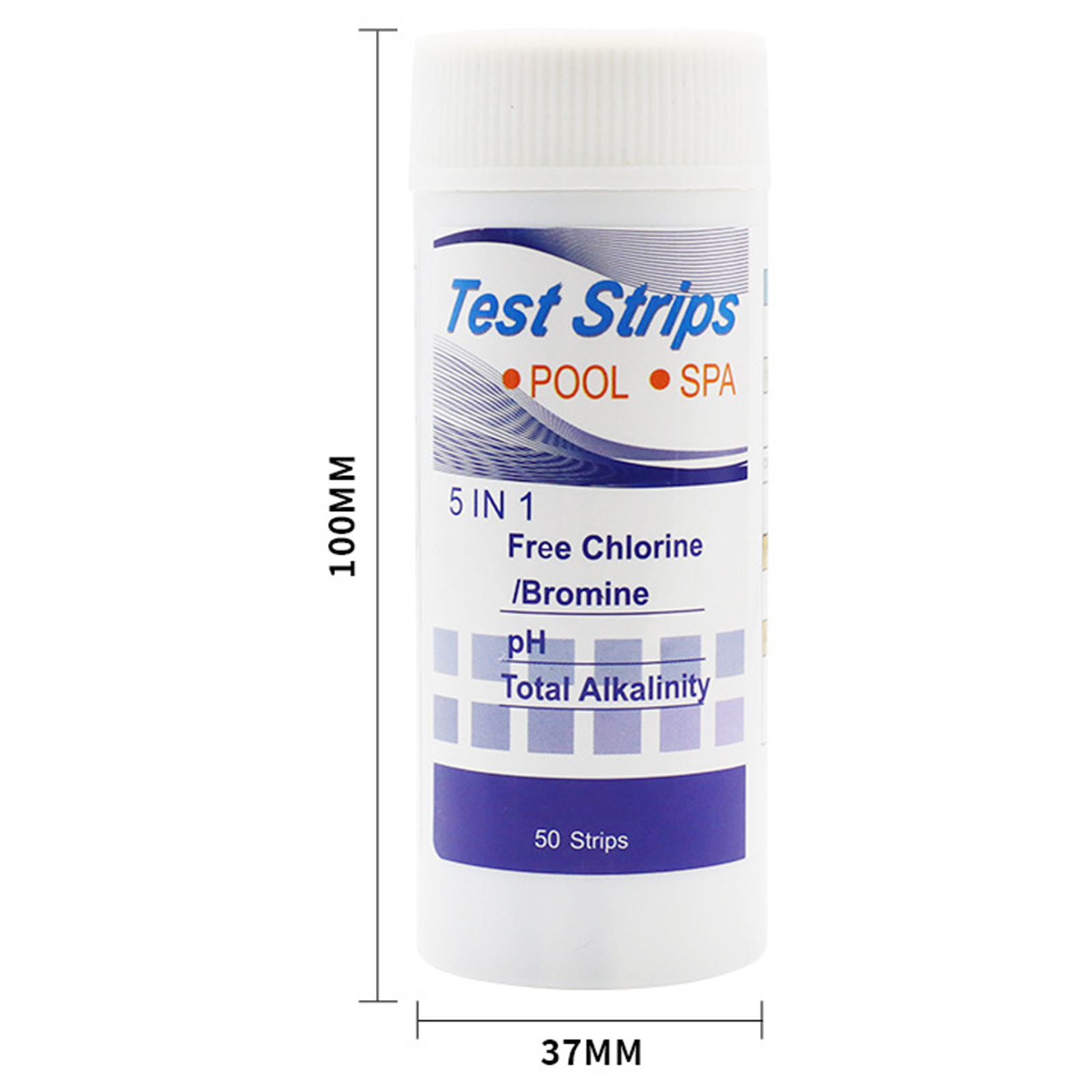 50pcs Multipurpose Chlorine PH - Ph Strip Test recension och pris