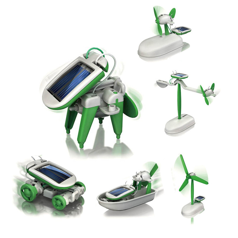 6-In-1 Solar-Power Robot Kit A - Science Robot recension och pris